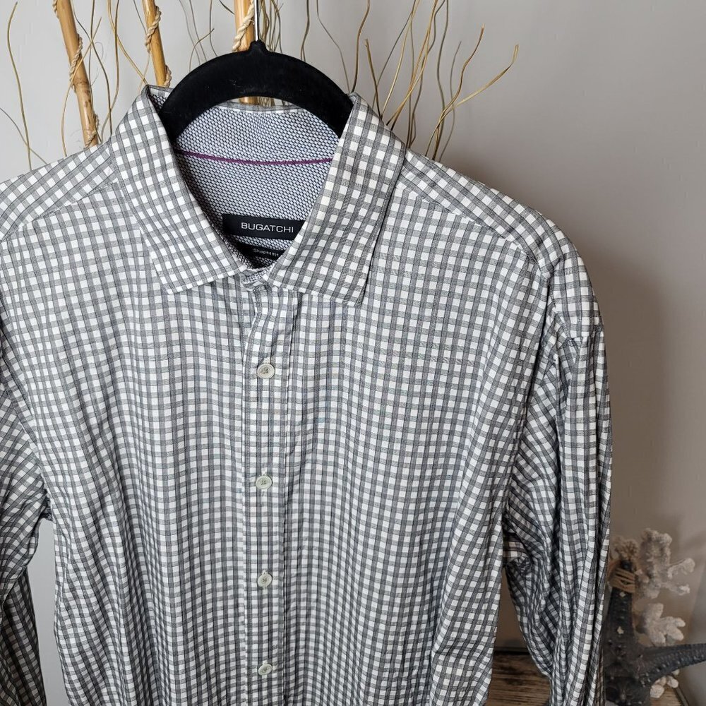 Bugatchi Uomo Button Up Mens Medium - image 3